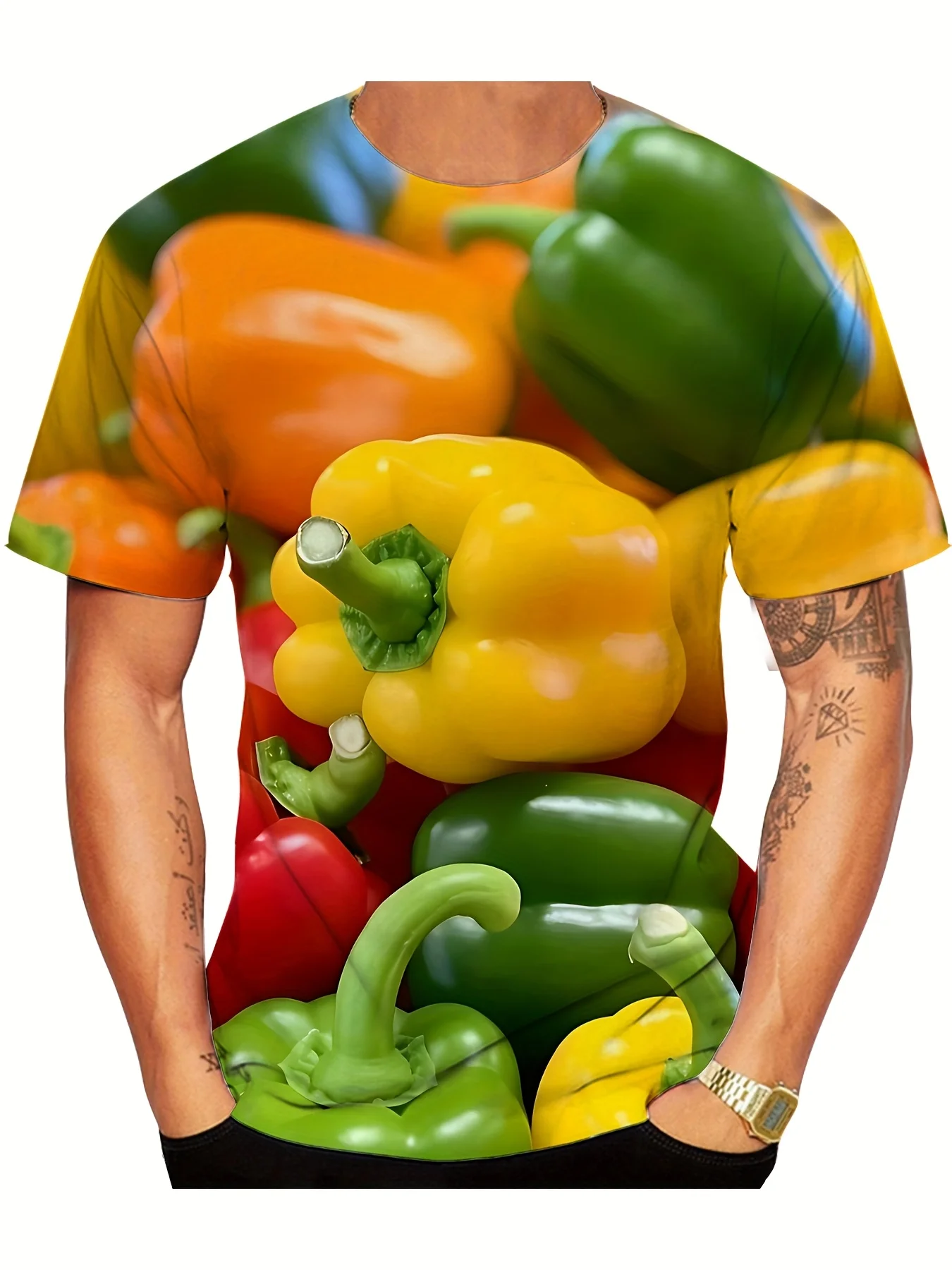 

Мужская футболка, повседневная уличная летняя футболка с короткими рукавами, уличная модная повседневная футболка, удобная посадка, футболка Pepper