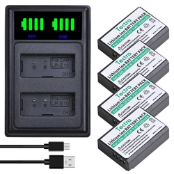 LP-E10 LPE10 Battery or LED Dual Charger for Canon EOS Rebel T3 T5 T6 T7 Kiss X50 X70 EOS 1100D 1200D 1300D Camera