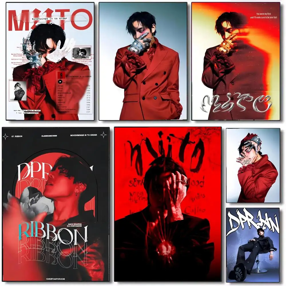 Rapper D-DPR IAN Poster Wall Art Printed Decor Sticker Stylish Home Gift for Living Room Bedroom Corridor Cafe