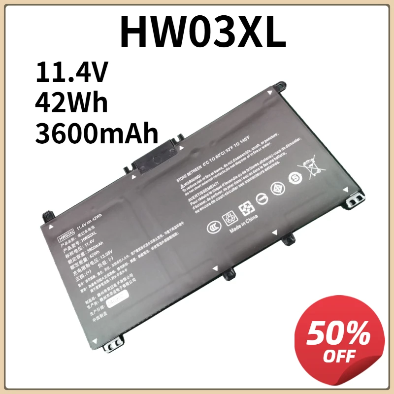 

TT03XL 11.55V 56Wh Laptop Battery For HP EliteBook 850 G5 G6 ZBook 15U HSTNN-UB7T HSTNN-LB8H DB8K 932824-2C1 933322-855