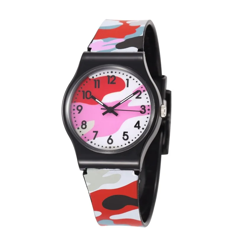 Cool Military Children's Watches Army Camouflage Silicone Quartz Watches for Kids Student Boys Girls Wrist Clock Montre Enfant