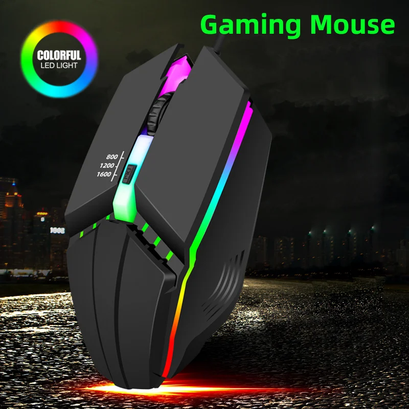 

gaming mouse colorful led gaming mouse e-sports USB 5000 DPI Wired mice optical wired gamer mouse for desktop laptop PC computer