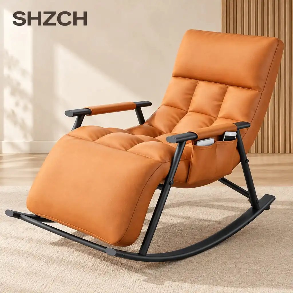 Zero Gravity Recliner Chair Nap Living Room Rocking Lounger Sofa Bed Balcony Sleeping Leisure Seating with Ergonomic Backrest