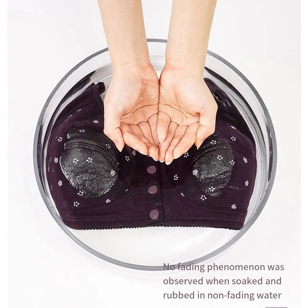 حمالات صدر ديزي مريحة للنساء الأكبر سنا، حمالات صدر قطنية مريحة تسمح بمرور الهواء بزر إغلاق من الأمام ومقاس كبير ومطبوعة بالزهور