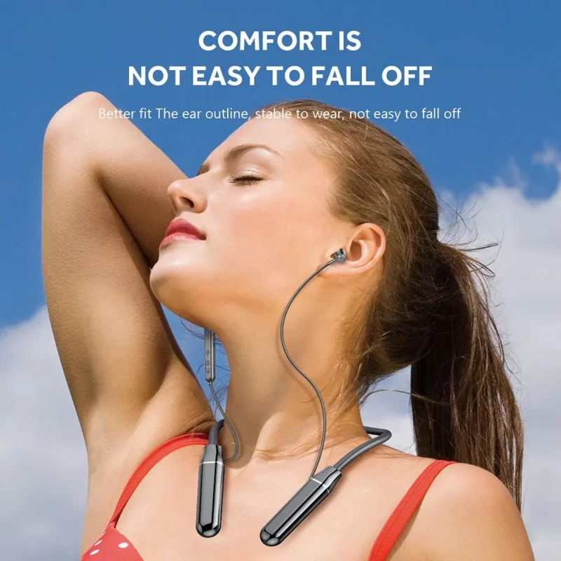 Esporte correndo fones de ouvido sem fio bluetooth 5.2 neckband fone com microfone enc música estéreo magnética para huawei xiaomi