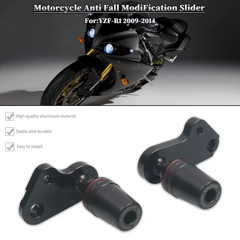 

Motorcycle Falling Protection Frame Slider Fairing Guard Anti Crash Pad Protector For YAMAHA YZFR1 YZF-R1 2009-2014 2013 2012