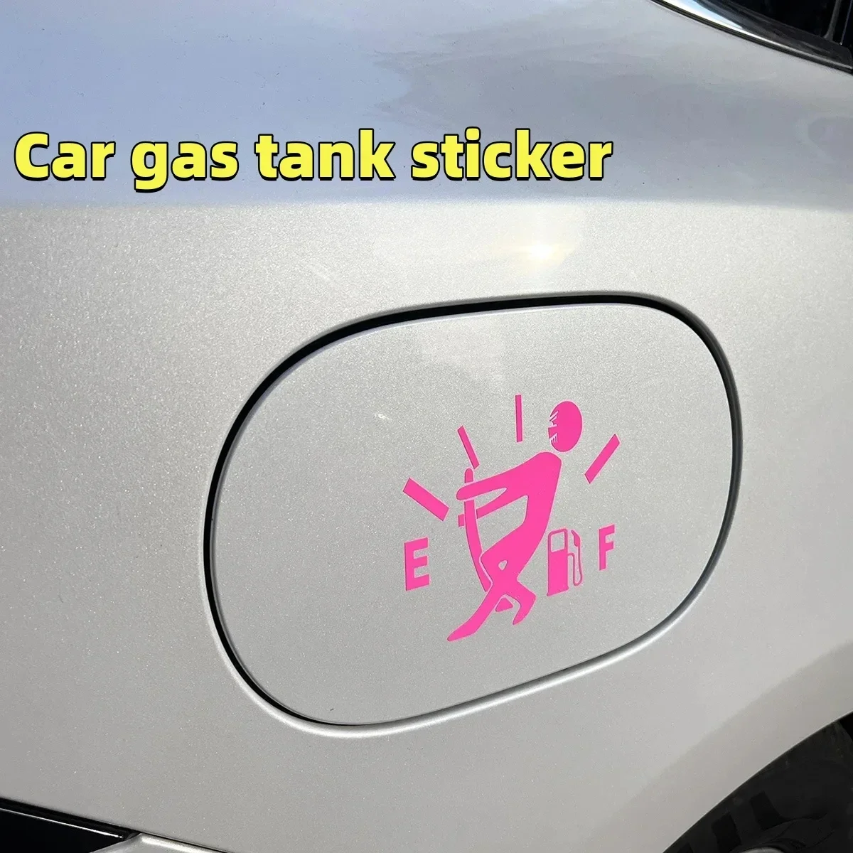 1PC Fuel Tank Cap Cover High Gas Consumption Decal Fuel Gage Empty Vinyl Funny Car Stickers Scratch Paste Sticker view 4