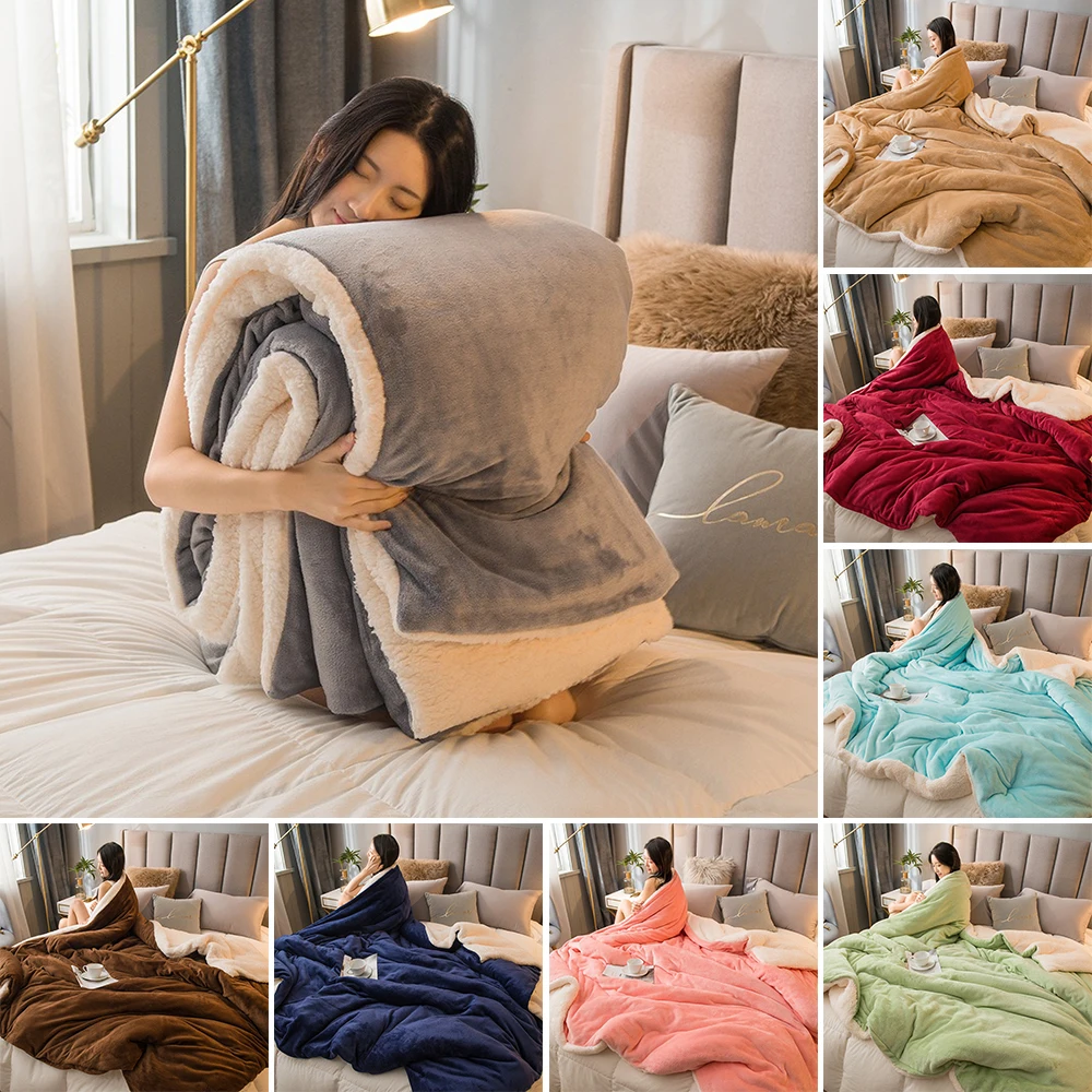 Flannel Throw Blanket Comfortable Warmth Quilts Cover Camping Double Bedspread Super Soft Warm Duvet Cover Luxury 이불 커버 Segas