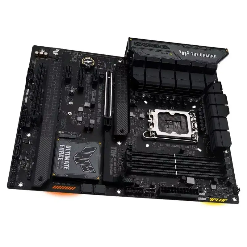 

ASUS TUF GAMING Z790-PLUS WiFi, LGA 1700 Игровая материнская плата Intel12Th 13-го поколения ATX PCIe 5.0 DDR5 4xM.2 слота 16 + 1 DrMOS WiFi 6