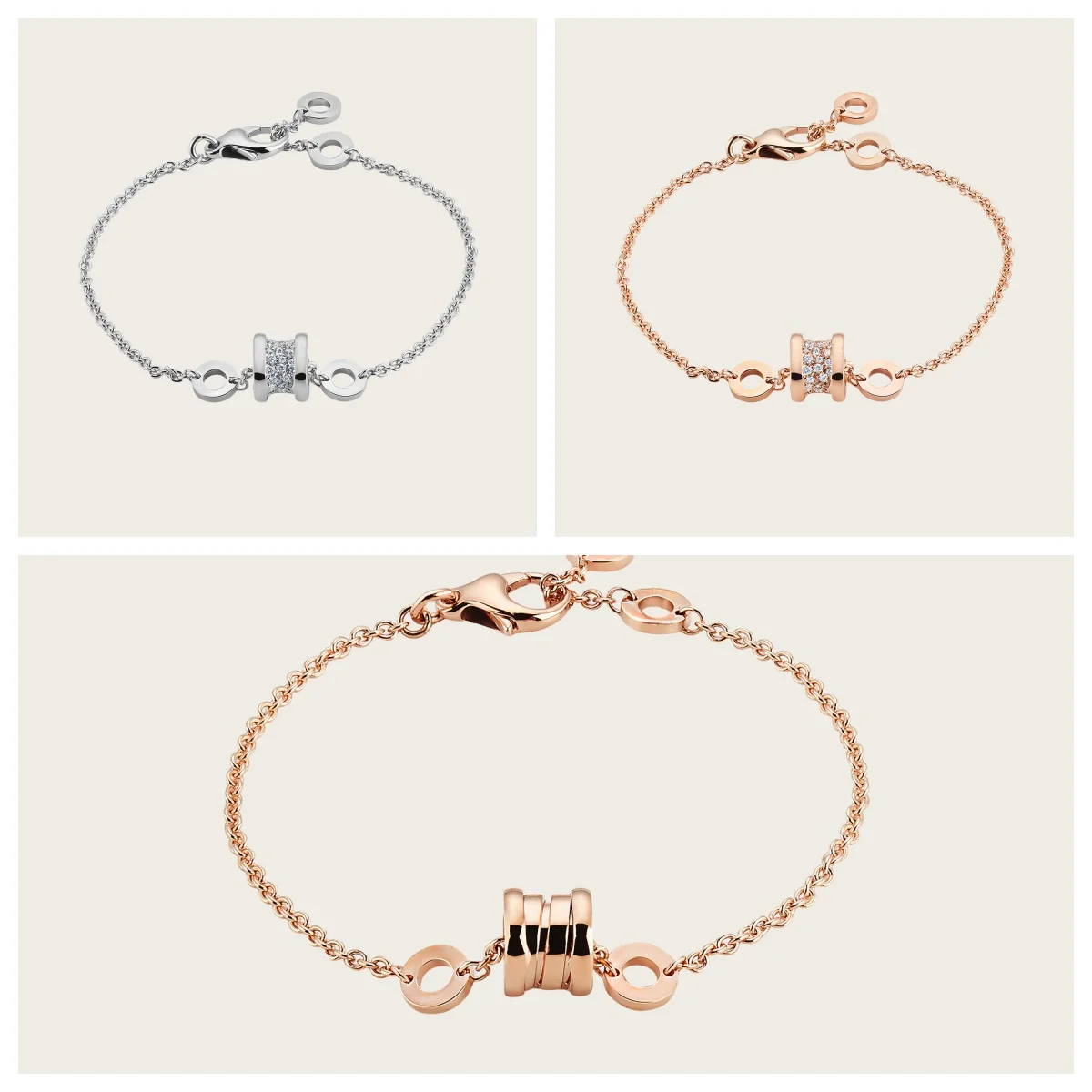 

Multi-round bracelet, Roman style, charming design