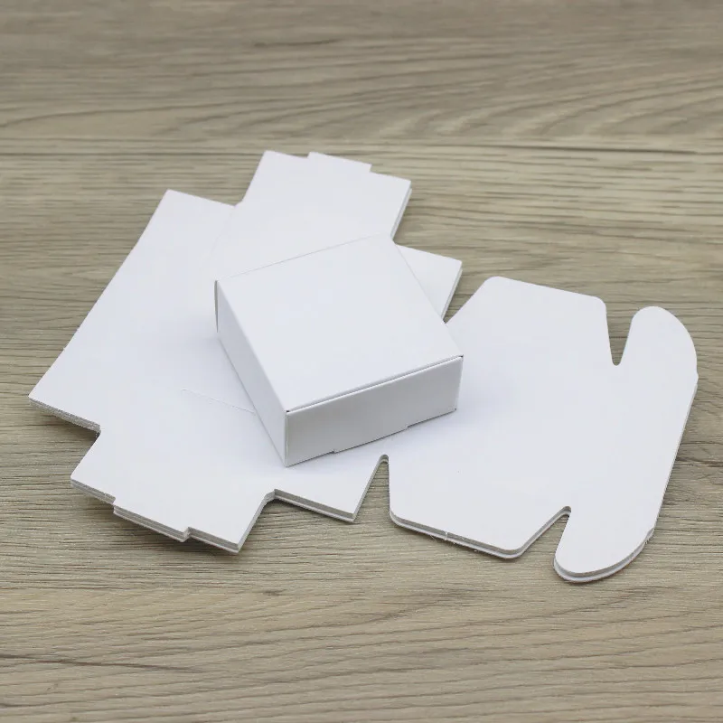 

50PCS White Paper Cardboard Gift Box, Bulk Small Paper Box for Handmade Soap, Jewelry, Candy,Wedding Favors and Party Packaging