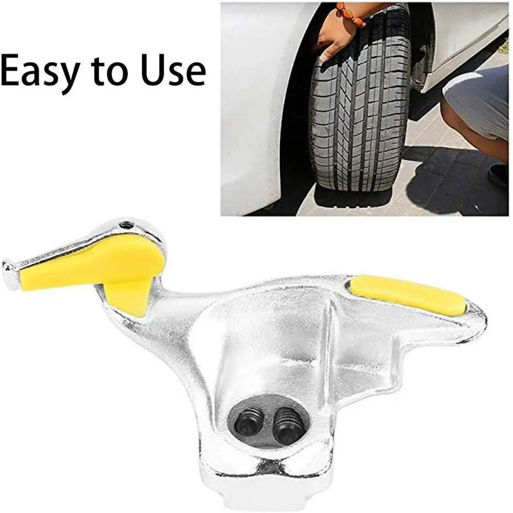 Tire Changer Mount Demount Duck Head Tool Silver and Yellow fit for Various tire changer machines Stainless Steel
