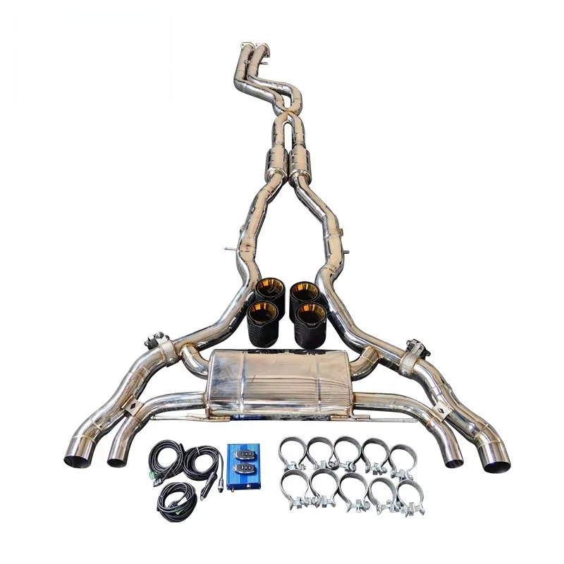 Titanium Alloy Catback Muffler Exhaust System for  X3MX4M F97F98 3.0T 2019-2023  Exhaust Equal Length