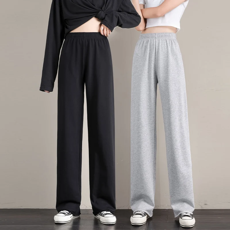 

Women's Pants Female Streetwear Joggers Oversize High Waisted Korean Style Fashion Wide Leg Harajuku New Sweatpants Baggy 2023