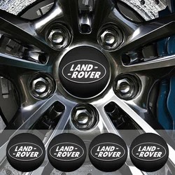 4pcs 56mm Car Wheel Center Covers Sticker Hub Caps Stickers For Landrover SVR Discovery Velar Evoque Range Rover L322 L405 P250