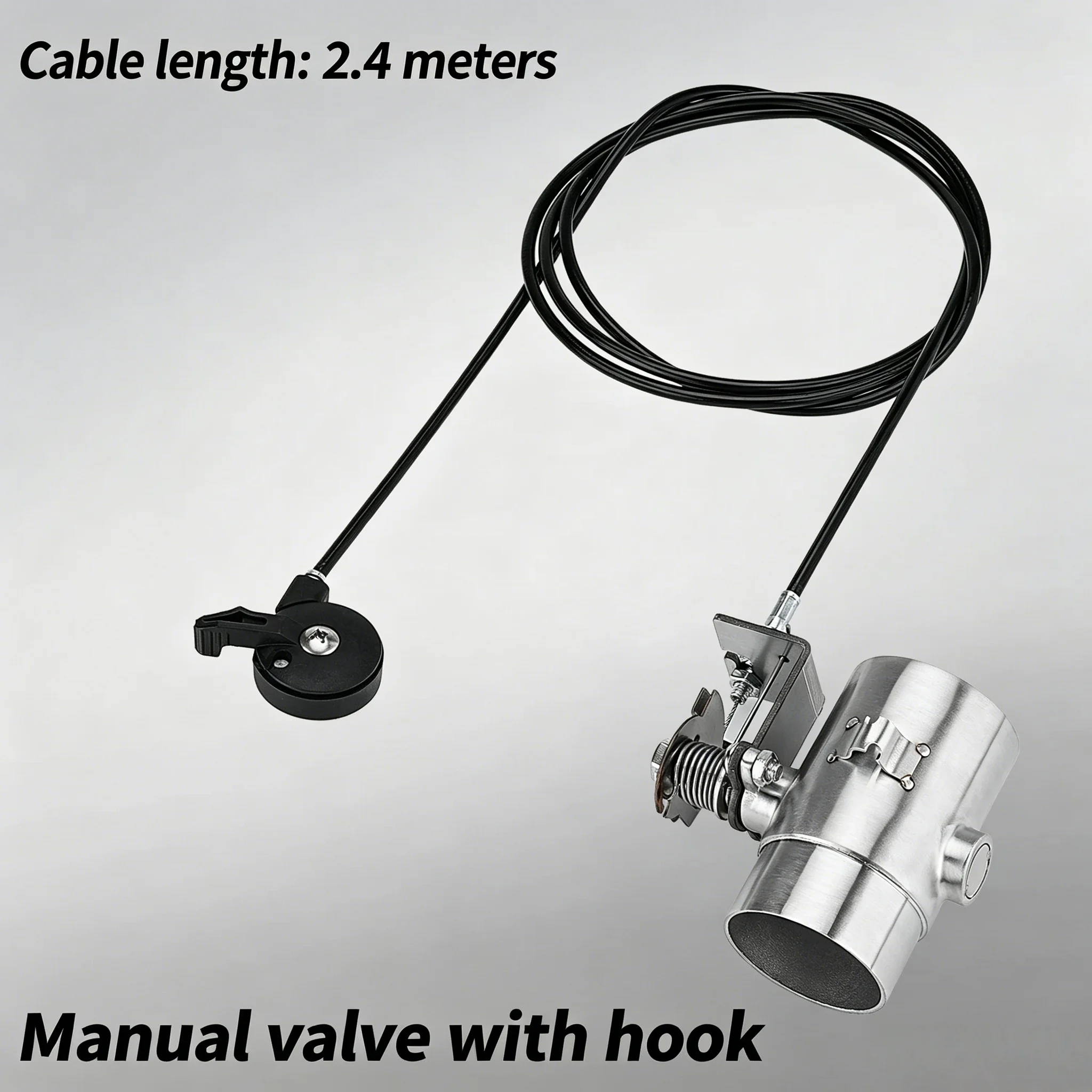 

51mm Universal Motorcycle Modified Exhaust Manual Mechanical Valve, Adjustable Cable Control for Noise Reduction