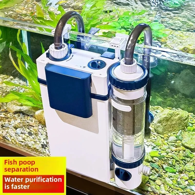 

Wall-Mounted Fish Tank Filter Oxygen Filtration Integrated Machine With Water Purification Pump New Fish Toilet Aquarium Care