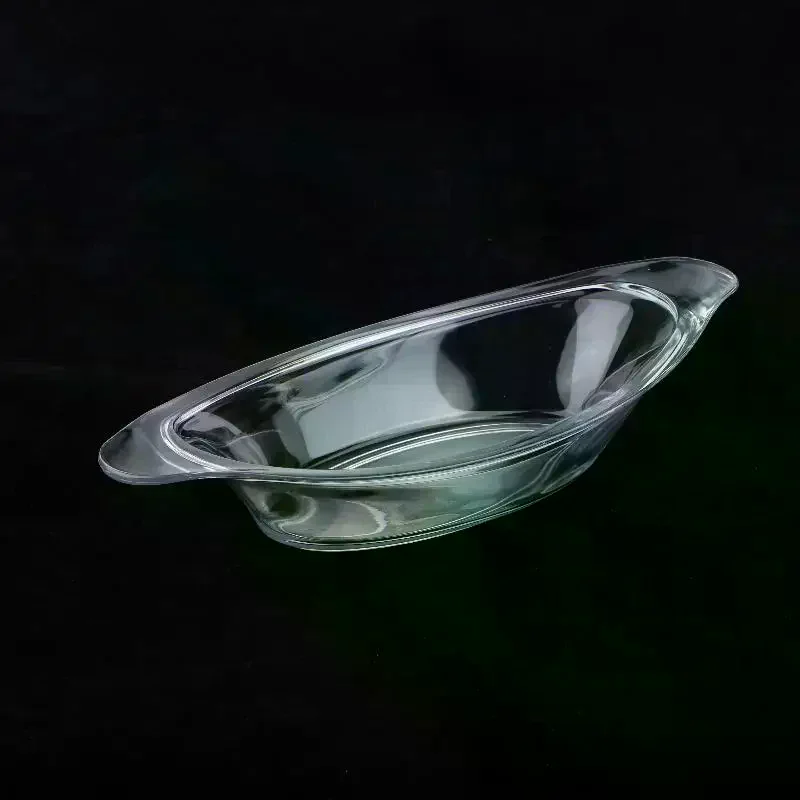 Split Bowls Acrylic Serving Plates Food Storage Container Sundae Serving Dish Ice Cream Sundae Bowl For Fruit Vegetable Banana