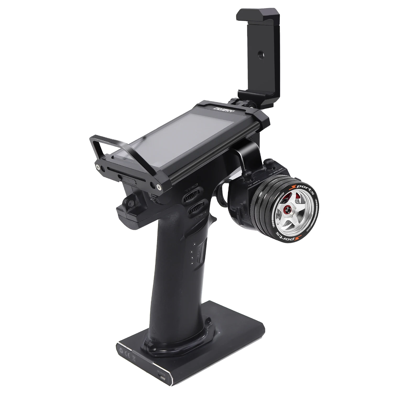 Volante transmissor de metal para carro rc, volante para sanwa mt4/mt5/m12/m17 futaba 4px/7px/10px flysky nb4 ko ex próximo wfly x9