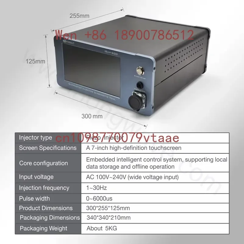 

Hwaut I-Gap200 Air Gap Master Tester Common Rail Piezoelectric BIP AHE Solenoid Injector Diagnostic Tool for Wireless
