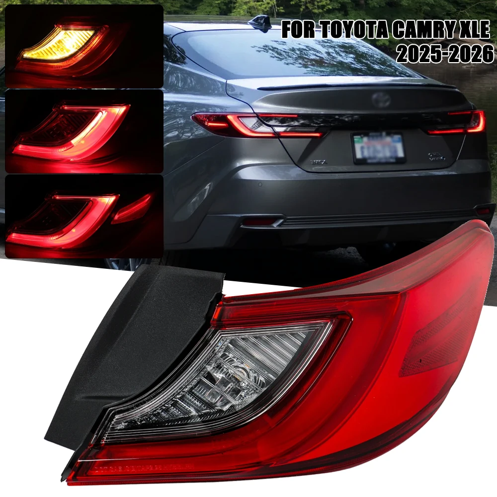 LED Rear Tail Light FOR Toyota Camry XLE XSE 2025-2026 Car Signal Brake Lamp Bumper Warning Light