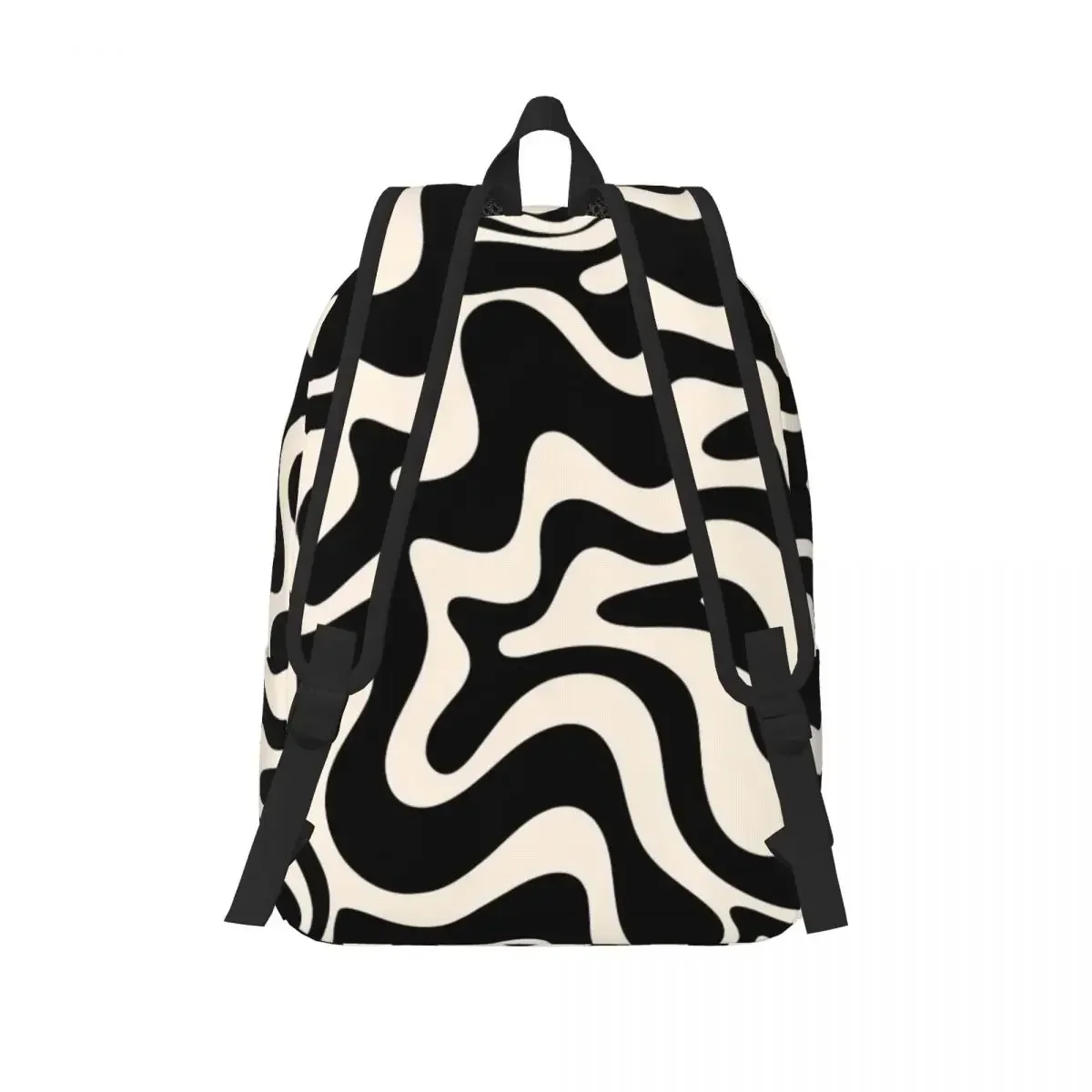 Ретро жидкий вихревой абстрактный узор, женский маленький рюкзак, сумка для книг, портативный дорожный рюкзак, детские школьные сумки