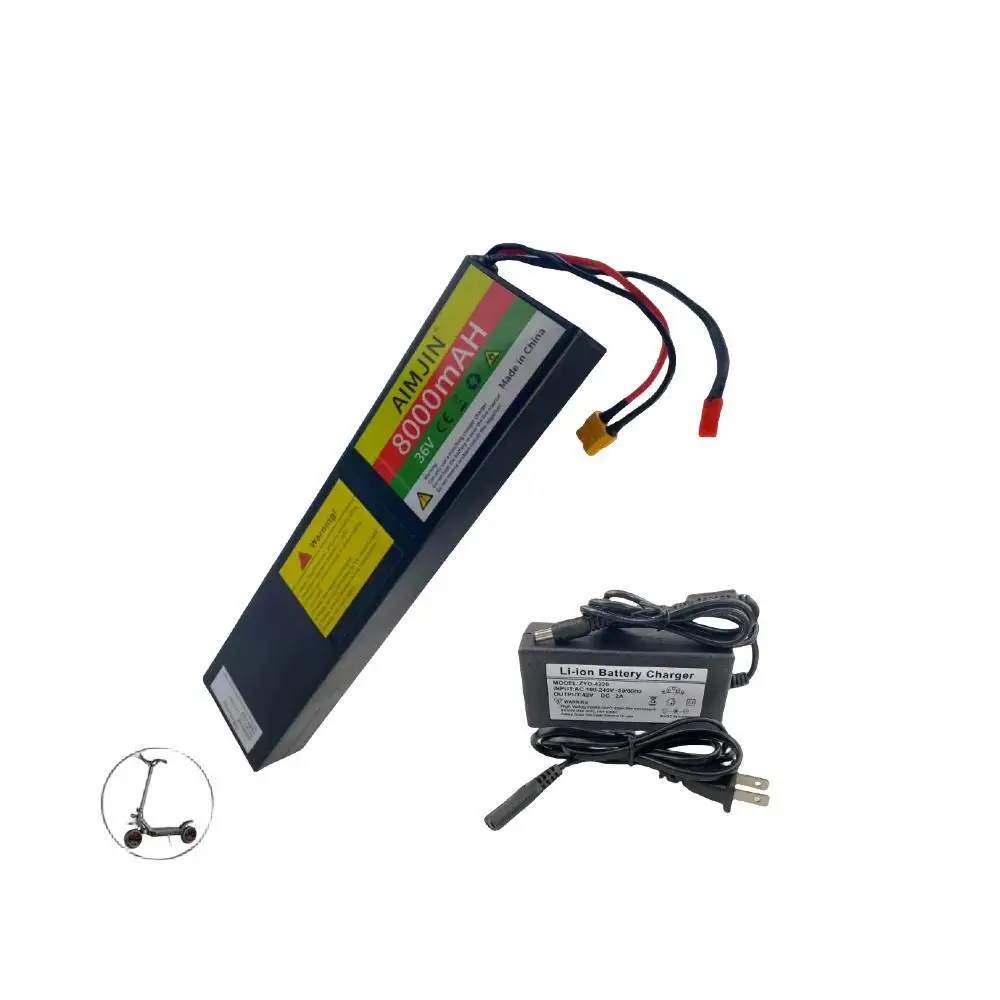 10s3p  36V 8000mAh Lithium Ion Battery Pack JST +XT60 Connector Built - in BMS Suitable For Electric Bicycle Scooter