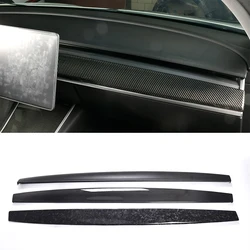 Dashboard Cover for Tesla Model 3 Model Y 2021 2022 2023 Real Carbon Fiber Center Console Instrument Trim Car inter Accessories