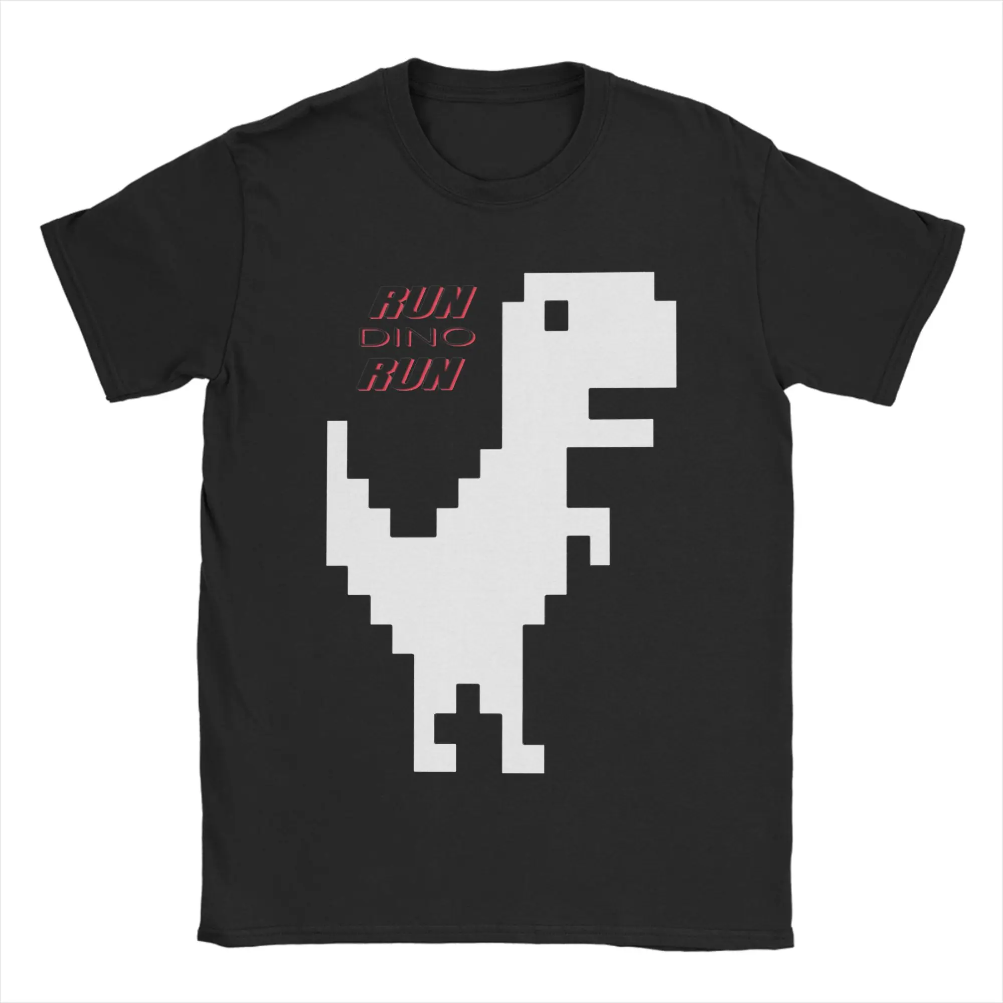 Casual Offline Dino Technology T Shirt Men Cotton Short Sleeve Programmer Dinosaur Round Neck Summer Tops Shirts