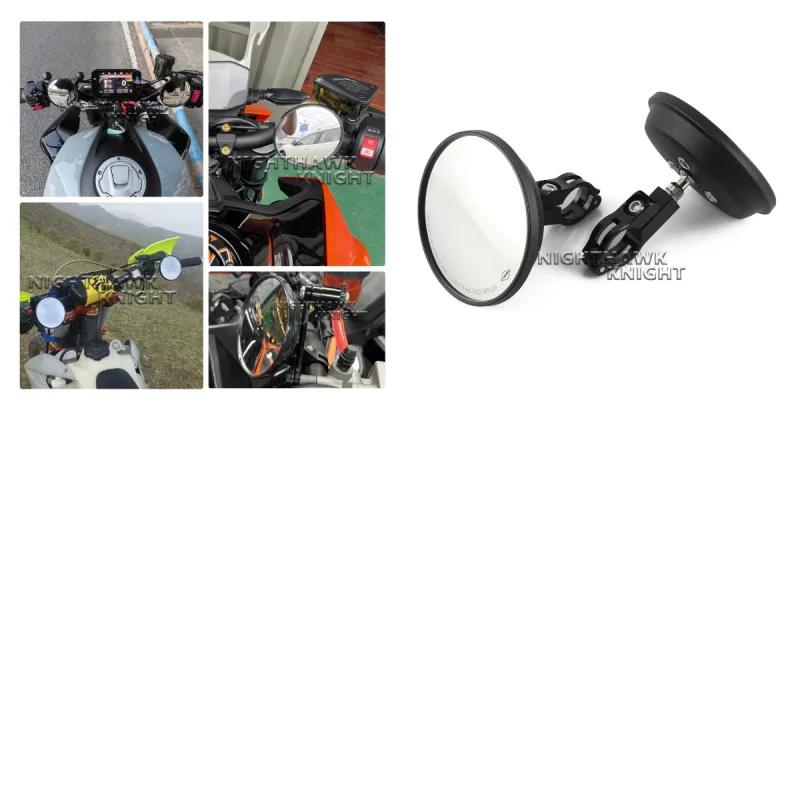 For scrambler 1200 Scrambler1200 XE 1200XC Motorcycle Handlebar Mirrors Circular Mirror Wide Angle Adjustable Blind Spot Mirror