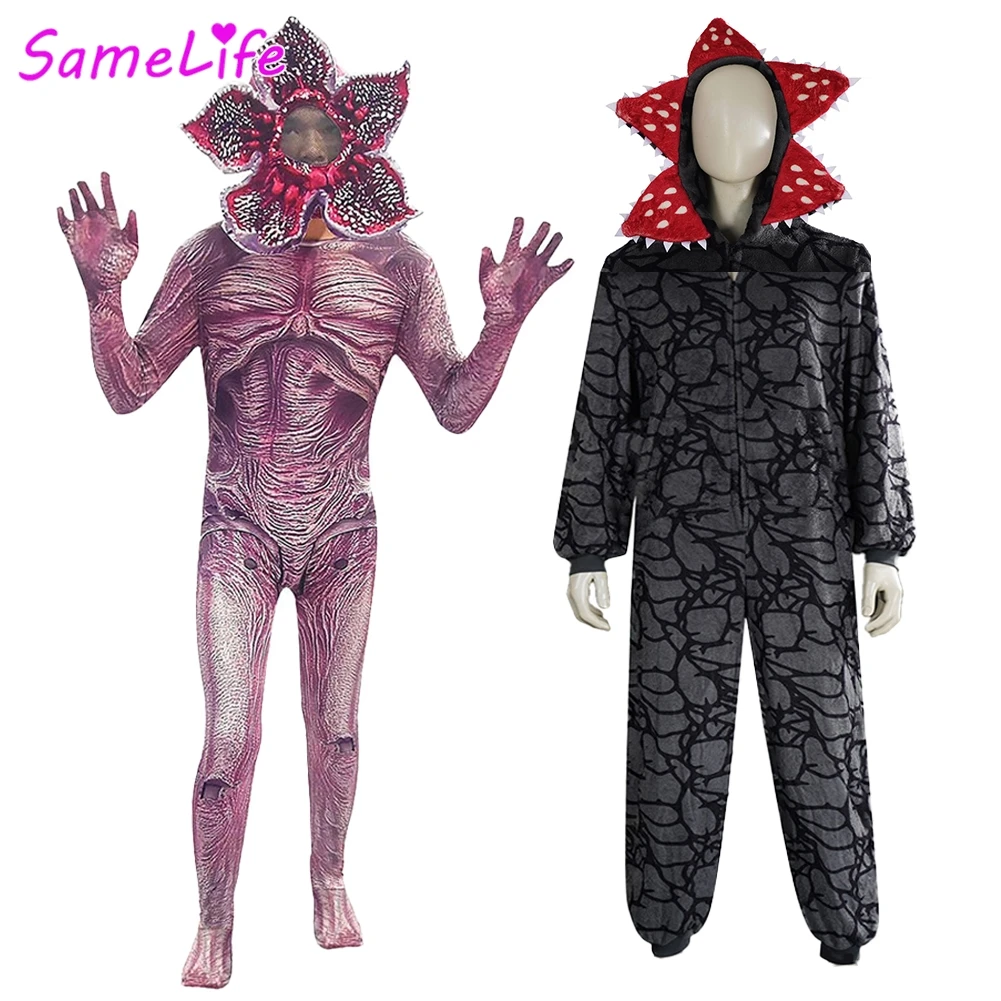 Venta al por mayor S3 S5 Demogorgon Cosplay juego de rol niños mono TV ST 6 a 14 años disfraz Halloween adolescente vestido elegante ropa de fiesta