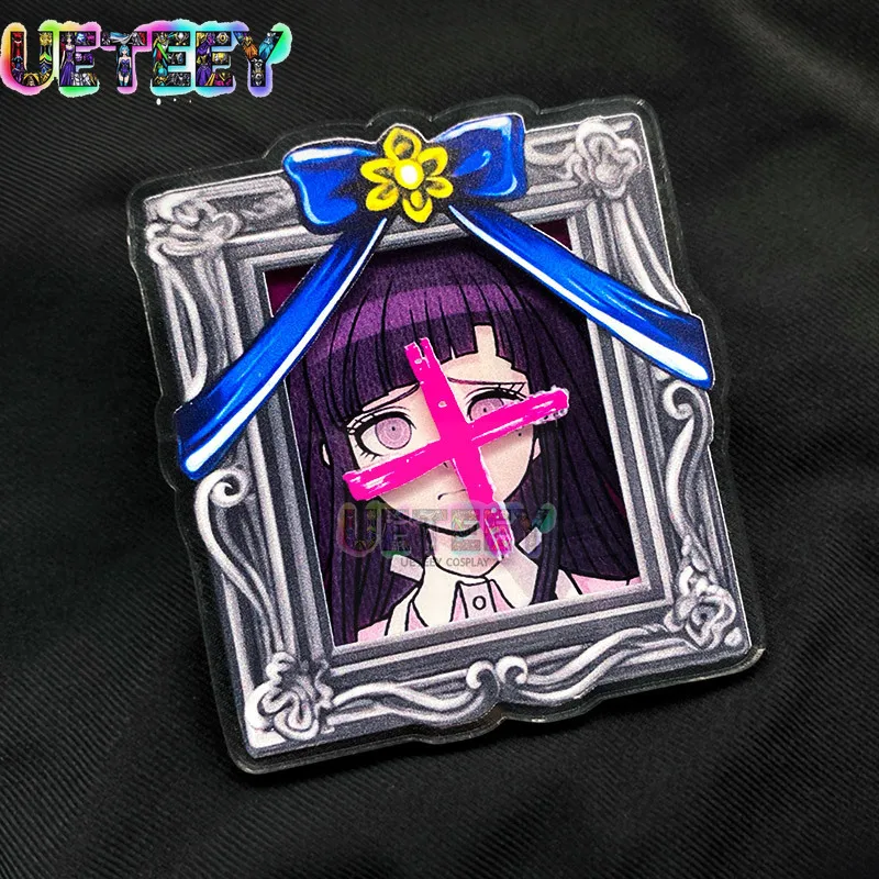UETEEY COS Anime Badge Portrait Acrylic Pendant Kokichi Ouma Chiaki Nanami Accessories for Clothes Brooch Pin Backpack Decor view 5