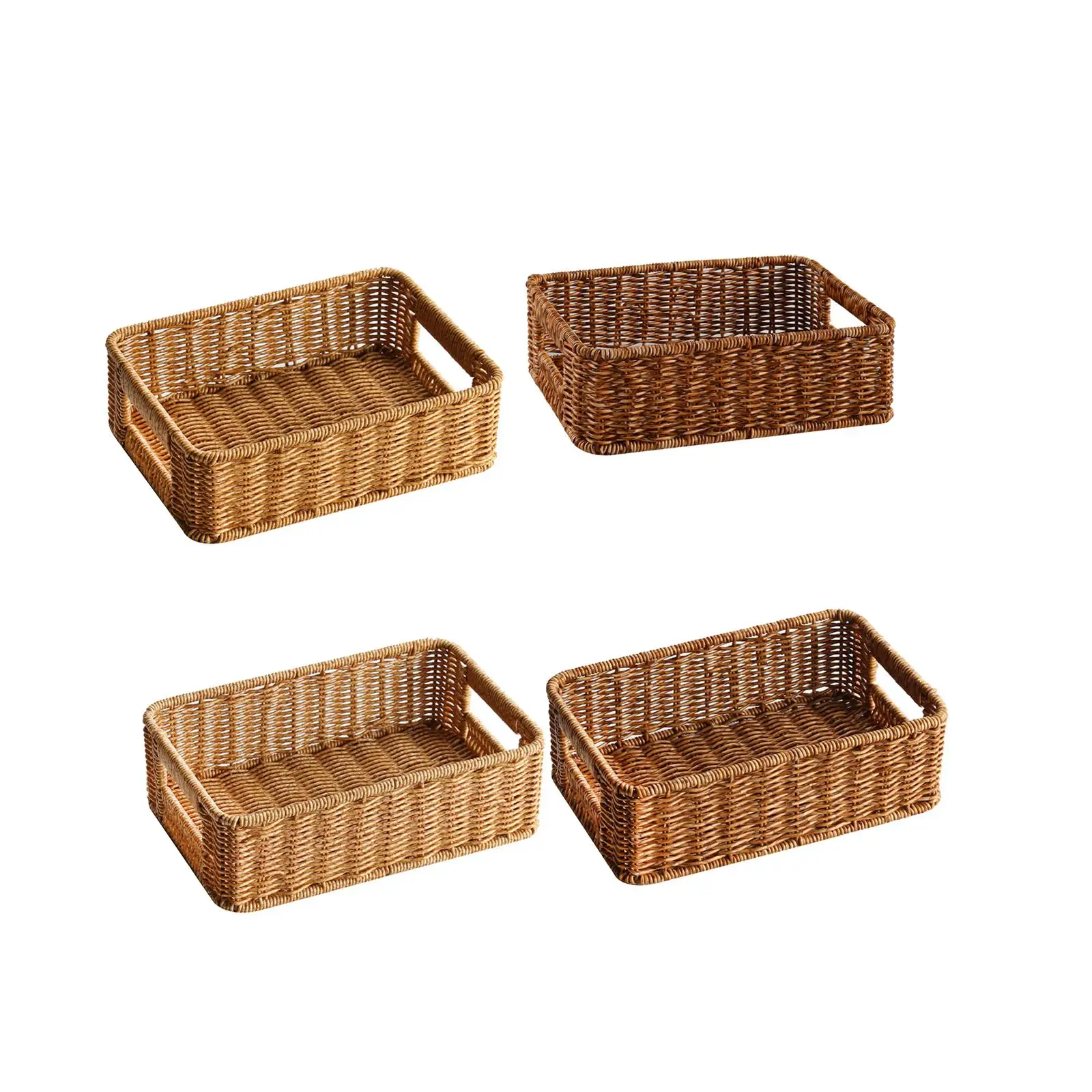 

Woven Baskets for Storage Organizer Kitchen Serving Platter Storage Platters for