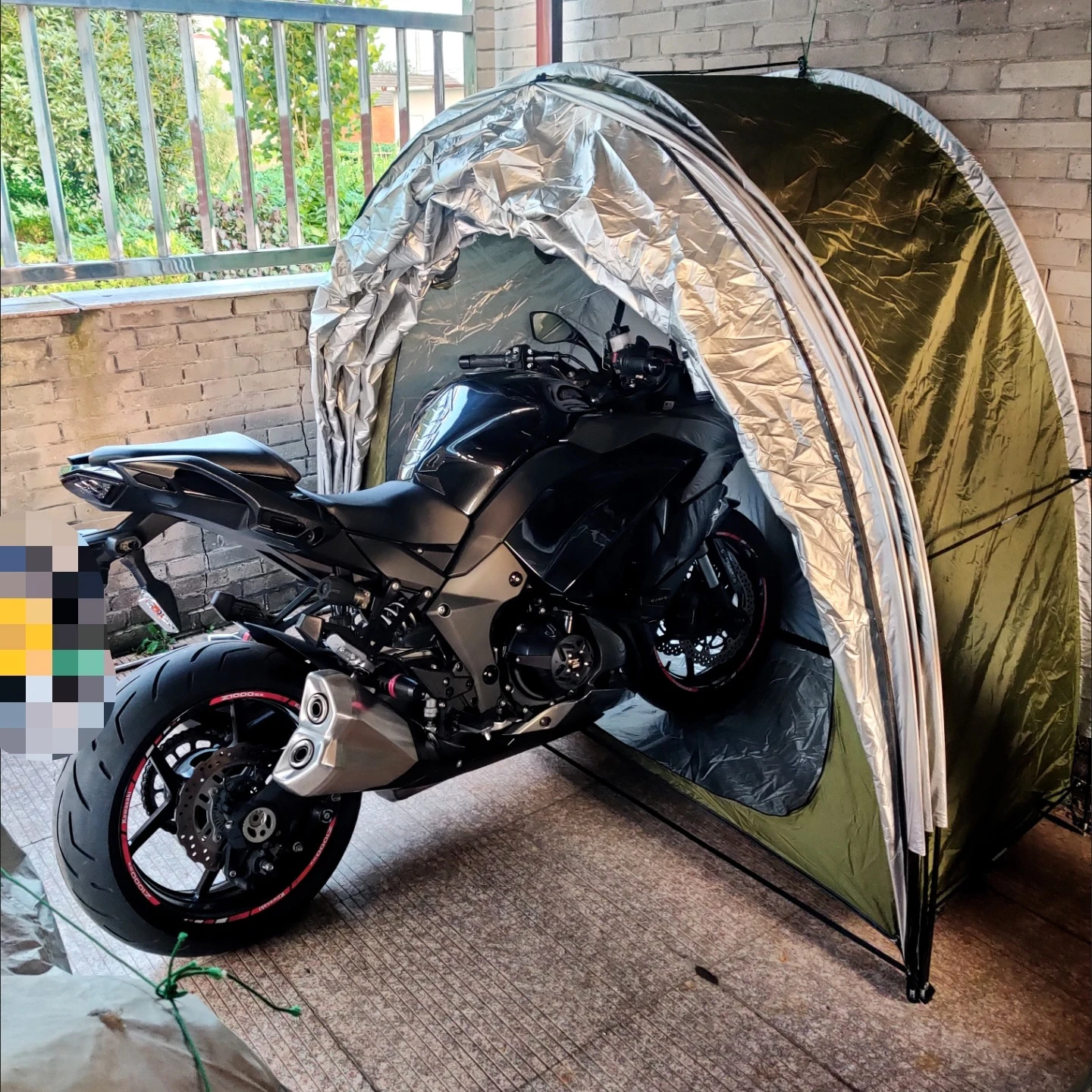 Motorcycle Shed Tent, Bike Shelters, Storage Tent, Garage Tent, Waterproof Cover