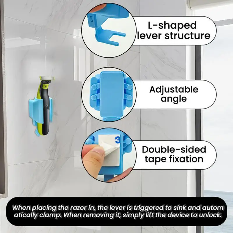 

Toothbrush Wall Holder Tooth Brush Organizer Stand Multifunctional Adhesive Toothbrush Draining Holder For Sink Area Makeup