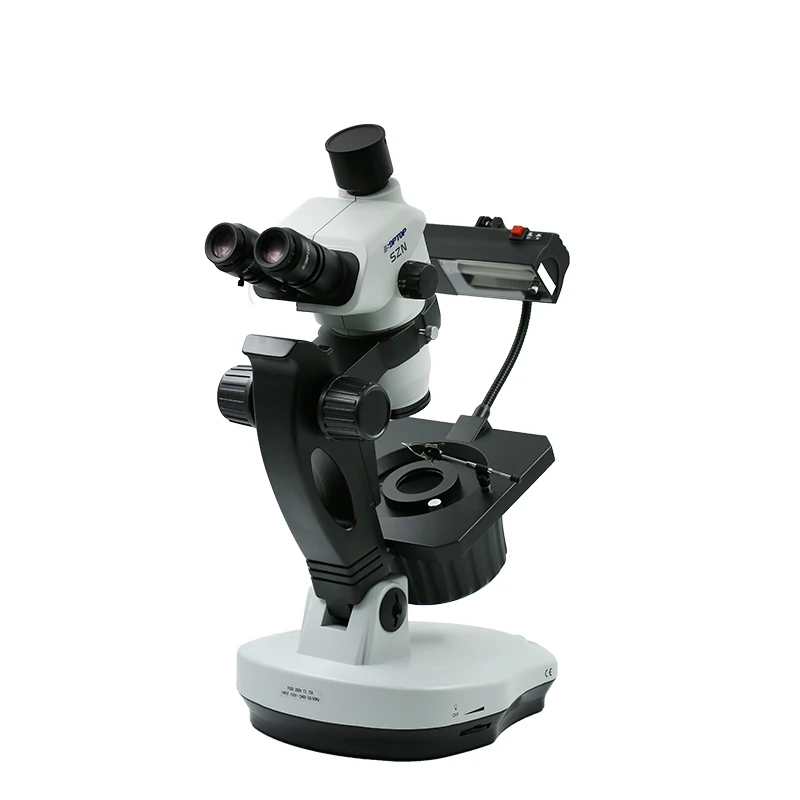 

Jewelry microscope, continuous zoom, two eyes and three eyes