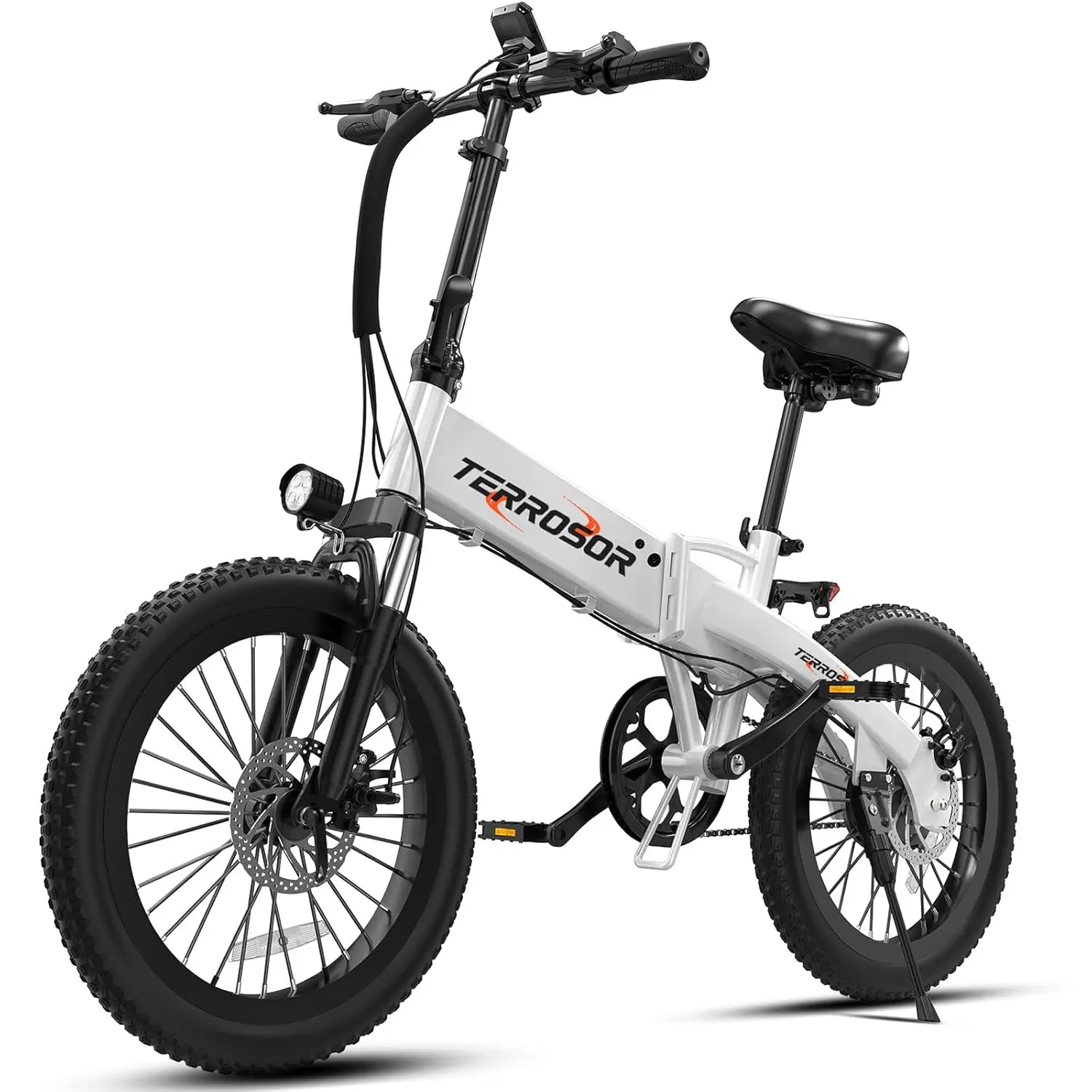 

Foldable Electric Bike for Adults & Teens, 20" Fat Tire Foldable Ebike with 720W Peak Motor, 25MPH, 375Wh Removable, Customized