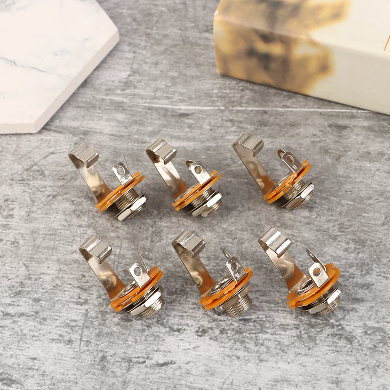 5pcs Electric Guitar Input Jack For Electric Guitar Bass Guitar 1/4