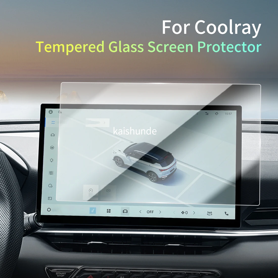 

Car Stickers Meters Protector For24 Geely Auto Coolray Tempered Glass Protective Film Display Navigation Vehicle