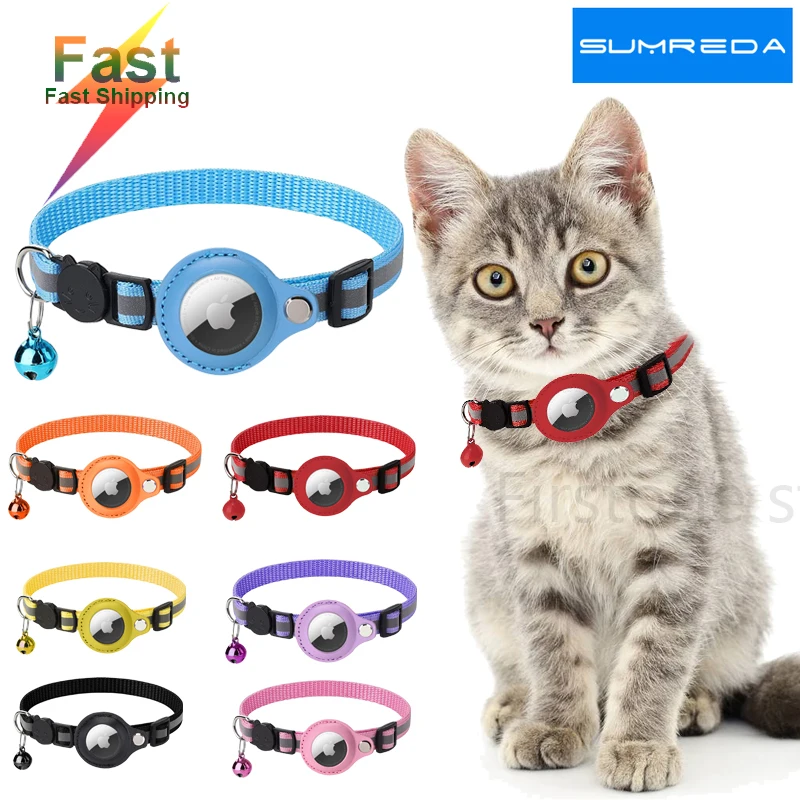 Airtag Case Collar For Cats Pet Protective Case For Apple Airtag Location Tracker Cat Anti-lost AirTag Case Airtags Pet Collar