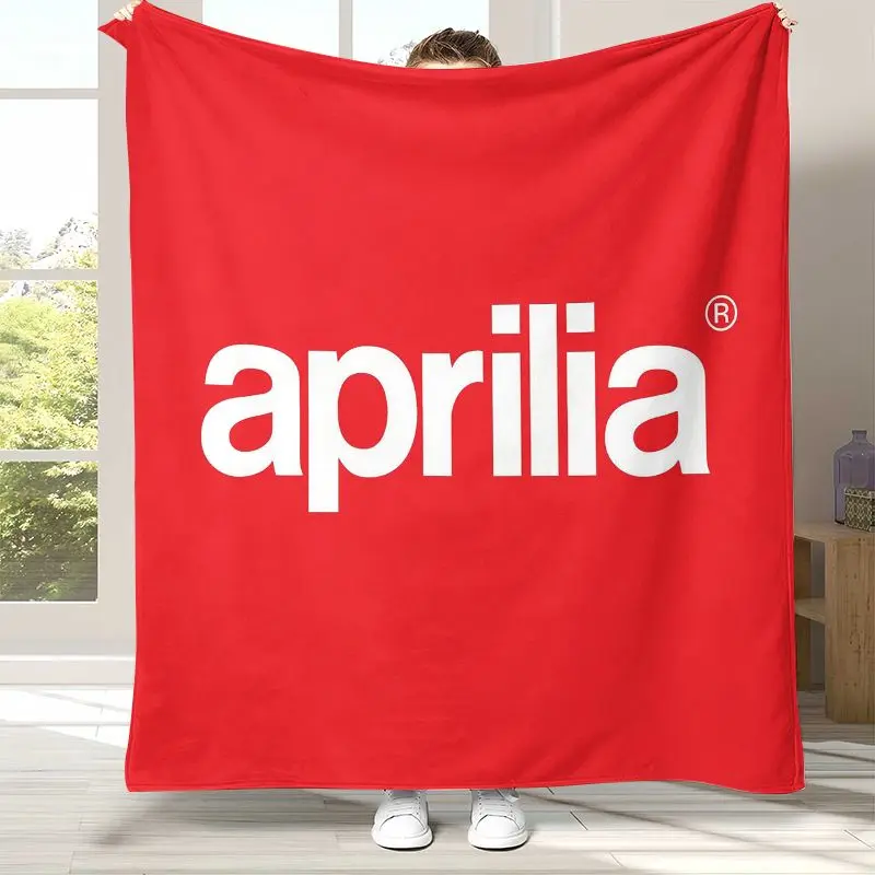 Vintage A-Aprilia Racing Car Soft Flannel Throw Blanket,Cozy Blanket for Bed,Sofa,Living Room,Picnic,Camping,Home Decor Moto