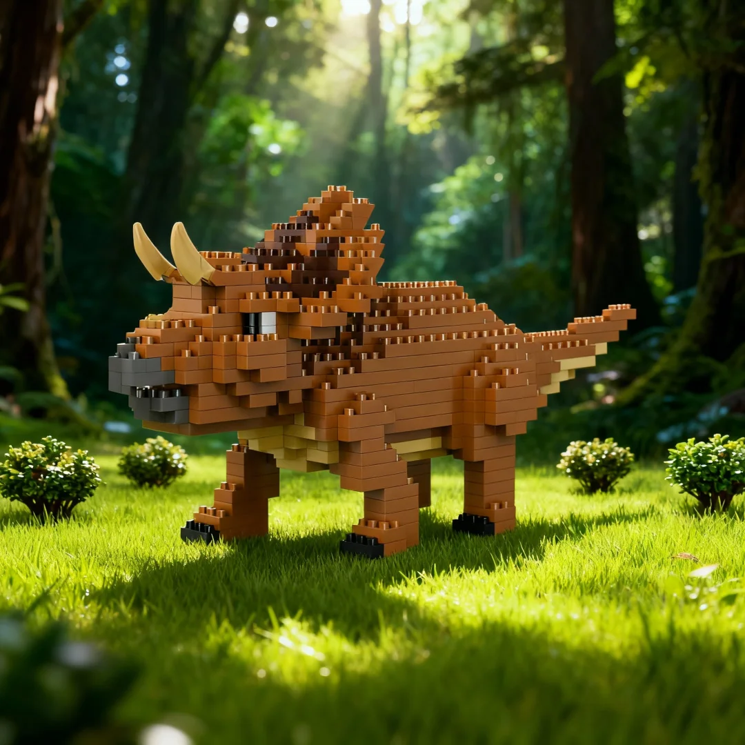 T-Rex Plesiosaurier Dinosaurier Mikro-Bausteine Spielzeug – Kreatives Lerngeschenk für Kinder, Geburtstagsparty-Geschenk, Weihnachtsbaumschmuck – Detail 3
