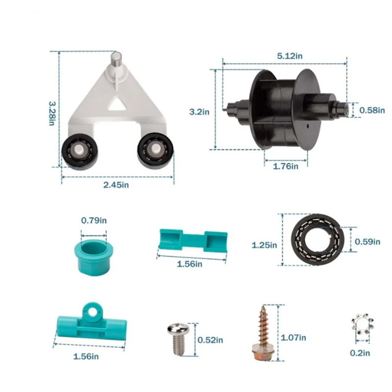 AxV621DAT Piscina Vácuo, A-Frame Turbina Kit para Hayward Aquarium Navigator Pro Wanda AXV036BP AXV601CAT