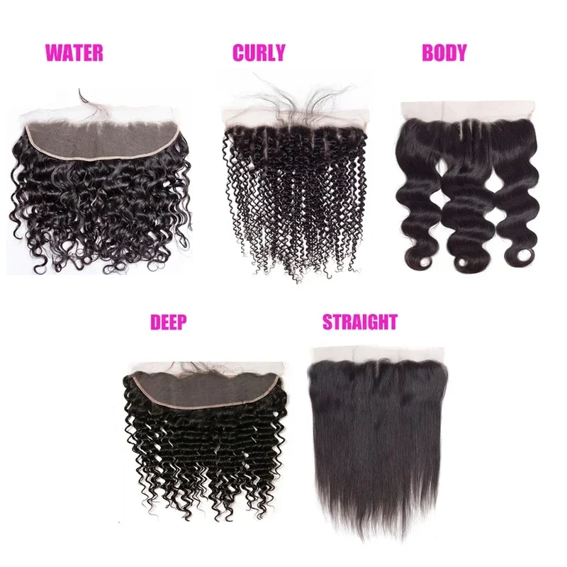 13X4 Only Human Hair Small Spirals Lace Frontal Brazilian Kinky Curly Virgin Closure Pixie Curls MN10