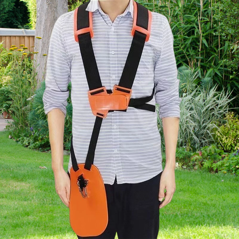 Double Shoulder Harness Comfortable Padded Belt Double Shoulder Strap Labor Saving Increase Safety for Brush Cutter Trimmer