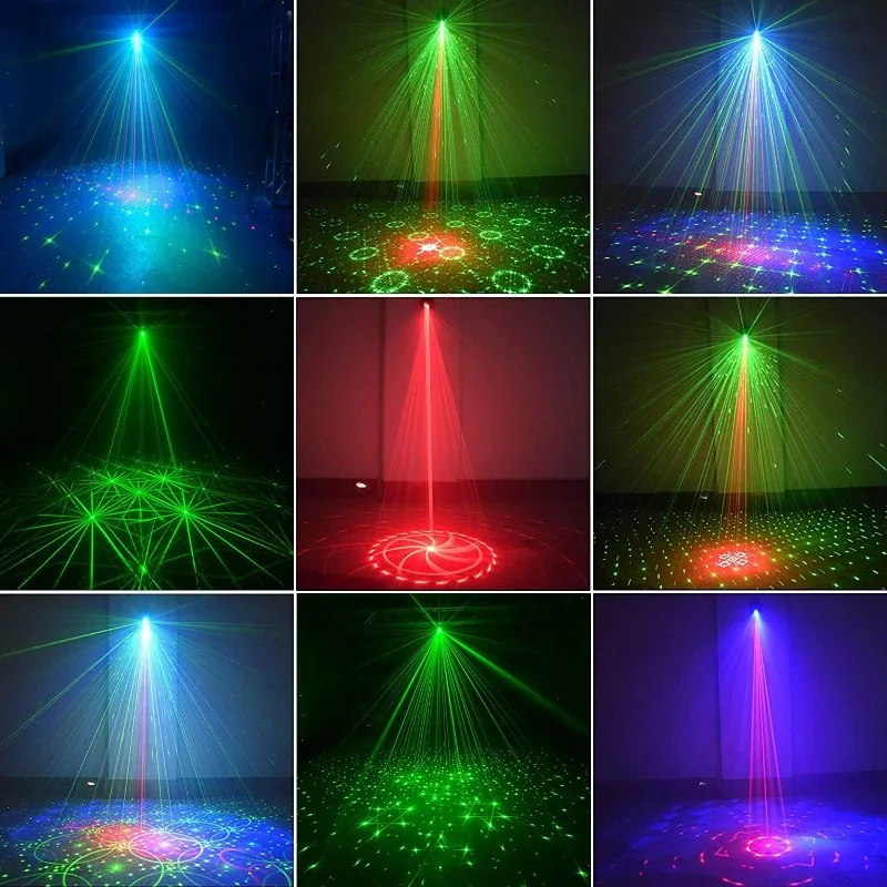 Światła sceniczne disco, oświetlenie DJ na imprezy, aktywowane dźwiękiem, na Boże Narodzenie, do baru, na Halloween, dekoracje, karaoke, pub, KTV, taniec, prezent, urodziny
