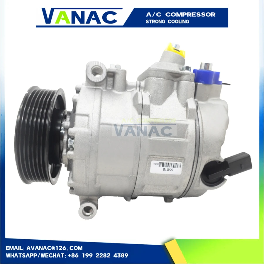 Compressor AC de ar condicionado de carro 7E0820803 7E0820803F 7E0820803J 7E0820803A para VW Volkswagen Transporter T5 Multivan Amarok