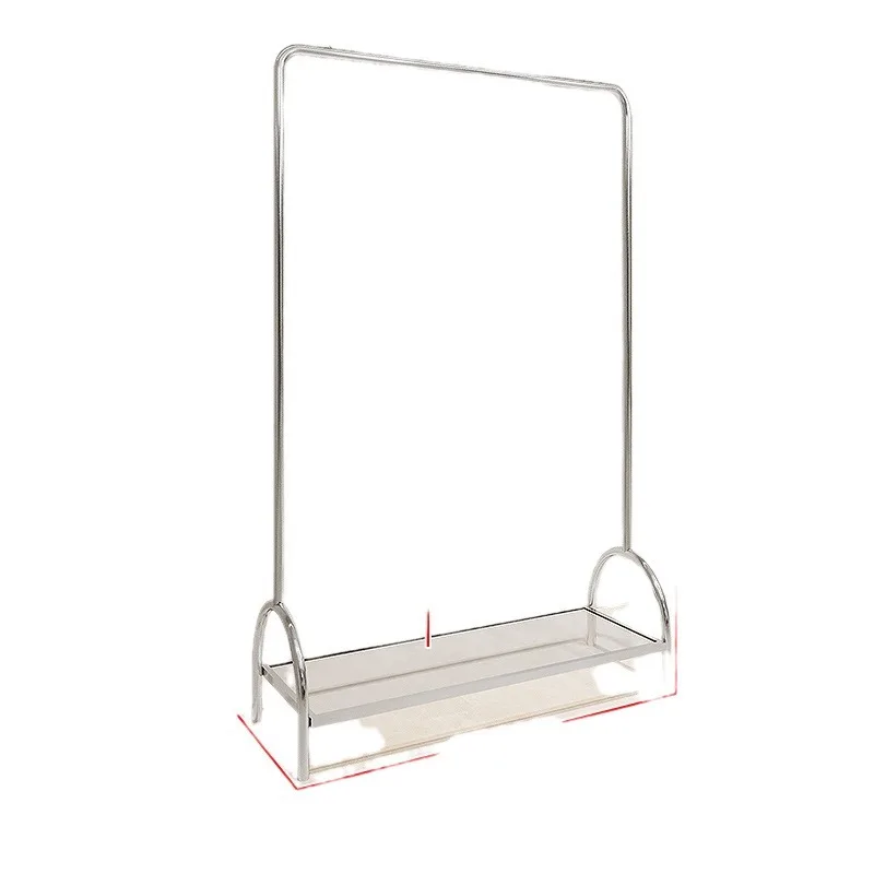 Customized. Clothing Store Display Stand Floor Stainless Steel Zhongdao Hanging Clothes Rack Unisex Wear Store Dedicated Display