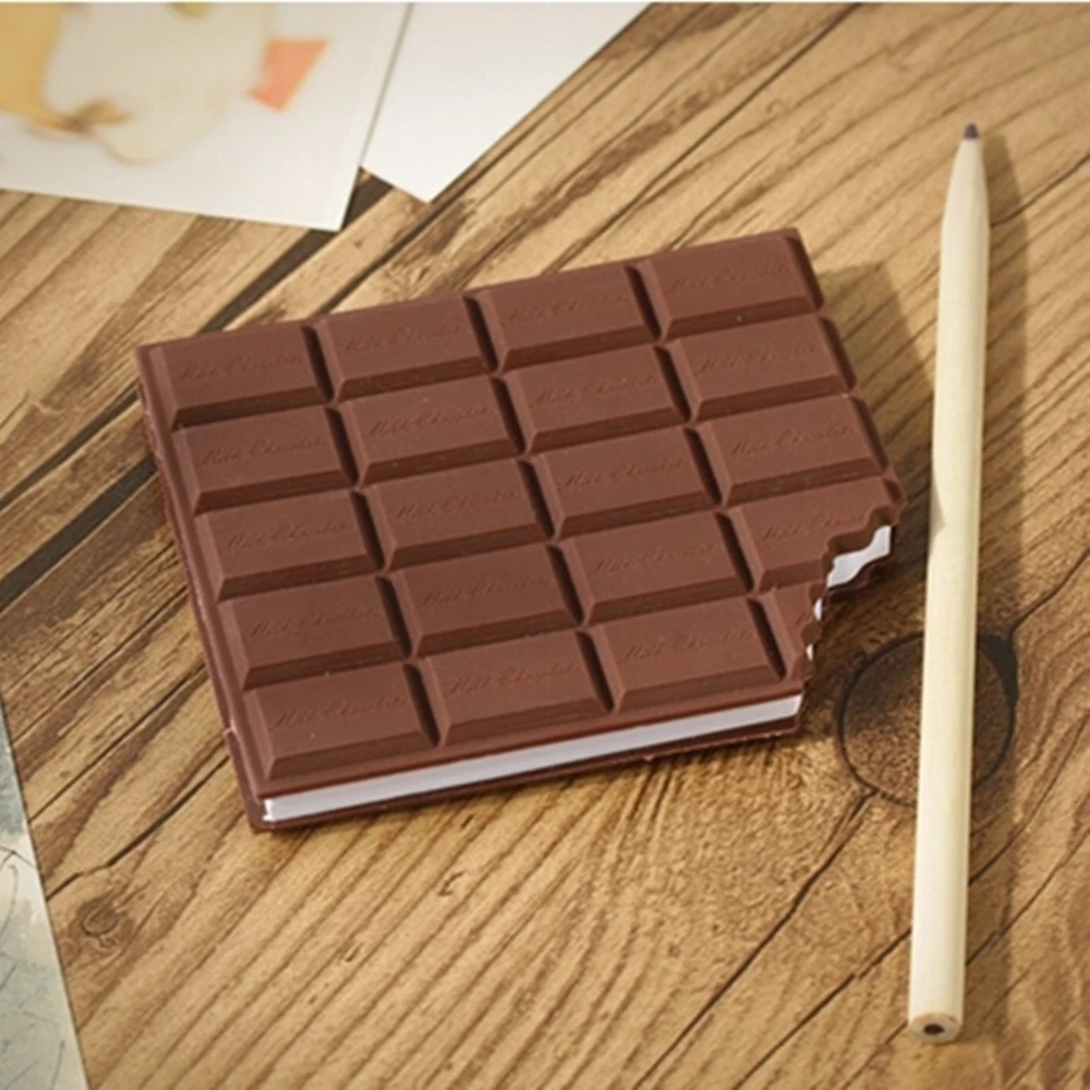 Creative Chocolate Shape Sticky Notes Notebooks Memo Pads Mini Blank Notepad Students School Supplies Cute Things 80 Sheets