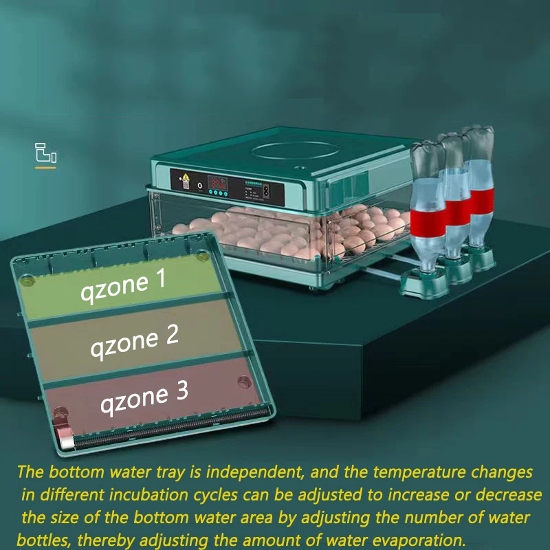 Incubadora de huevos para el hogar, Control de temperatura completamente automático, termorregulador de agua, herramienta de granja, incubadora de aves de corral, 9/15